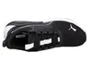 A top-down view of a black and white Puma running shoe. Produktbild-Vorschau
