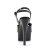 GLEAM-609 Damen Sandale von Pleaser, Schwarz Lack , EU 40, Produktbild-Vorschau 4