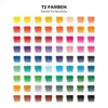 A grid of 72 colored squares, representing a color palette. Produktbild-Vorschau
