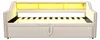 Sofa rozkładane 90x200 cm, po rozłożeniu 180x200 cm, beżowe Podgląd zdjęcia produktu 9