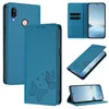 Lederhülle für Huawei P20 Lite, Schmetterling Prägung Leder Produktbild-Vorschau 2