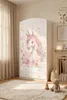 Grande armoire pour enfant blanche avec tiroirs et tringle Voir les images du produit 7