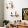 Klassisches massives Eichen-Wandregal, robust, braun, 80 cm Produktbild-Vorschau 4