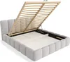 FEDVE Polsterbett Lukhi aus Bouclé-Stoff 200x200 cm, Produktbild-Vorschau 6