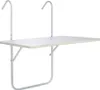 A white folding balcony table. Náhled obrázku produktu