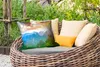 MuchoWow® Outdoor Kissen - Berge - Bäume - Sonnenuntergang Produktbild-Vorschau 3
