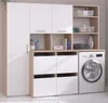 A laundry room cabinet set with a washing machine. Produktbild-Vorschau