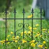 Recinzione da giardino in acciaio nero a palizzata 66 cm Anteprima dell’immagine prodotto 4