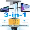 65W GaN Schnellladegerät Kompatibel, 3-Port USB C Netzteil Produktbild-Vorschau 4