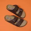 Birkenstock 0452763 Damen-Pantoletten in Braun – schmale Produktbild-Vorschau 3