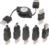 USB-Adapter-Set 7-teilig mit praktischer Aufrollbox, Produktbild-Vorschau 1