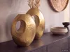 Set da 2 vasi decorativi FineBuy in alluminio dorato con Anteprima dell’immagine prodotto 4