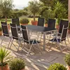 CASARIA® Gartenmöbel Set 8 Stühle mit Tisch 190x90cm Produktbild-Vorschau 2