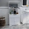 Mondeer Armoire haute de salle de bain avec tiroir 60 x 30 Voir les images du produit 15