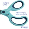 Kinderschere Schere Softgrip Fußball bedruckt blau Motiv Produktbild-Vorschau 4