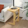 Table d'appoint forme C, 50x35x63 cm, salon canapé Voir les images du produit 5