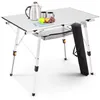 AREBOS Table de camping pliable 90x51,5 cm | Réglable en Voir les images du produit 1