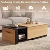 COSTWAY Couchtisch, Wohnzimmertisch mit ausziehbarer Produktbild-Vorschau 4