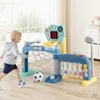 COSTWAY Basketballkorb Kleinkind, 5-in-1 Basketballständer Produktbild-Vorschau 2