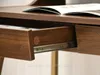 Bureau minimaliste RENO - noyer / or Voir les images du produit 14