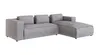 S-STYLE MÖBEL - Modernes Ecksofa Bello aus Hellgrau Cord Produktbild-Vorschau 3