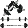 HOMCOM 2 in 1 Hantelnset verstellbare Dumbbellset 20 KG Produktbild-Vorschau 1