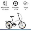 Zündapp ZF20 Speed Folder 20 inch skl dac bike city bike Voir les images du produit 4