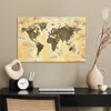 MuchoWow® Poster Weltkarte - Zeitung - Gold 60x40 cm - Produktbild-Vorschau 3