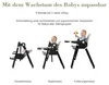 2-in-1 Baby Hochstuhl mit Wippfunktion 5-Punkt-Gurt Produktbild-Vorschau 4