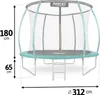 Trampolino da giardino 10ft/312cm con rete, pali sagomati e Anteprima dell’immagine prodotto 21