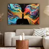 Leinwandbilder 120x80 cm - Kunst - Farbenfroh - Frau - Produktbild-Vorschau 5
