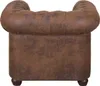 Chesterfield Sessel Vintage Wildleder Look – 94x72x86 cm – Produktbild-Vorschau 2