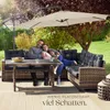 tectake® Sonnenschirm Ciccio Ø 350 cm mit Winddach Produktbild-Vorschau 6
