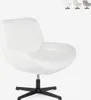 Fauteuil pivotant élégant en tissu bouclé pour le salon Voir les images du produit 6