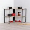 Scaffale angolare a 2 livelli - Beige Anteprima dell’immagine prodotto 3