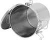 A stainless steel canister with its lid open, showing the interior. Náhled obrázku produktu