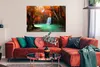 MuchoWow® Poster Herbst - Wasserfall - Wald 120x80 cm - Produktbild-Vorschau 2