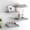 vidaXL Scaffali sospesi 4 pezzi Grigio 23x23,5x3,8 cm MDF Anteprima dell’immagine prodotto 18