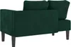 vidaXL Chaiselongue mit Kissen Dunkelgrün Samt Produktbild-Vorschau 5
