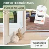 Topanbieter999 Türstopper 2er Jute natur cremeweiß Tür Produktbild-Vorschau 2