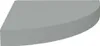 A single gray corner shelf is shown against a white background. Produktbild-Vorschau