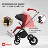BabyLux® Kinderwagen 3in1 Set ROSSO, Schwarz Faltbar Leicht Produktbild-Vorschau 5