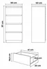Kommode AVEN, 97x50x40cm mattweiß, 4 grifflose Schubladen, Produktbild-Vorschau 7