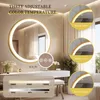 Miroir de salle de bain rond Vrygle 60 cm avec éclairage Voir les images du produit 8