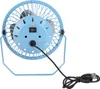 4 palcový mini stolní ventilátor USB nabíjení kovový osobní Náhled obrázku produktu 4