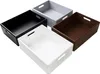 Four storage boxes of different colors are arranged in a diamond shape on a white background. Produktbild-Vorschau