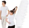 6 T-shirts met korte mouwen, wit, maat 164/170 (14-15 jaar) Productafbeelding-voorbeeld 2