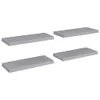 Four identical gray shelves are arranged in a grid on a white background. Náhled obrázku produktu