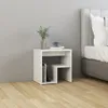 vidaXL Nachtkastjes, 2 stuks, hoogglanzend wit, 40x30x40 Productafbeelding-voorbeeld 3