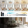 RRBEST LED Deckenventilator mit Beleuchtung, Leise Kristall Produktbild-Vorschau 6